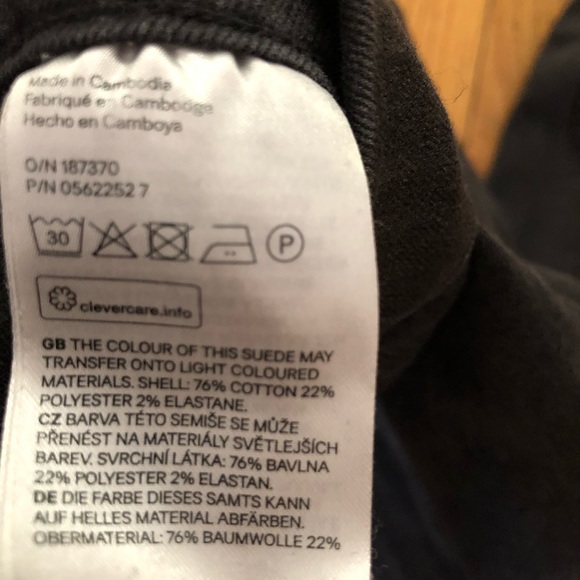 H&M Dark Gray Jeggings Jean Leggings Women’s 8 - Picture 3 of 8